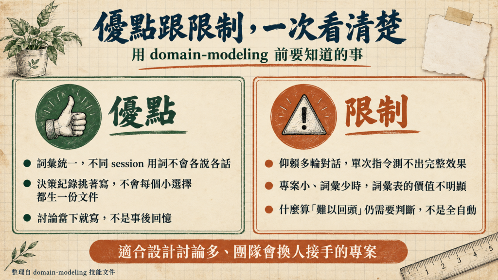 優點跟限制,一次看清楚
