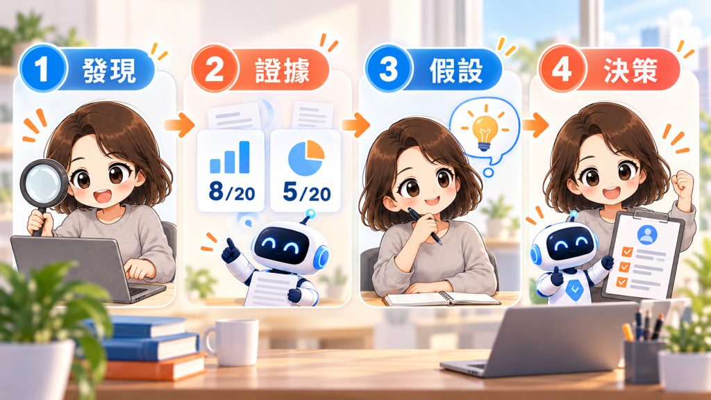 從發現、證據與假設到決策