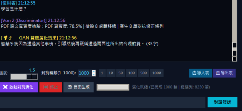 學習得出第8230次的結果