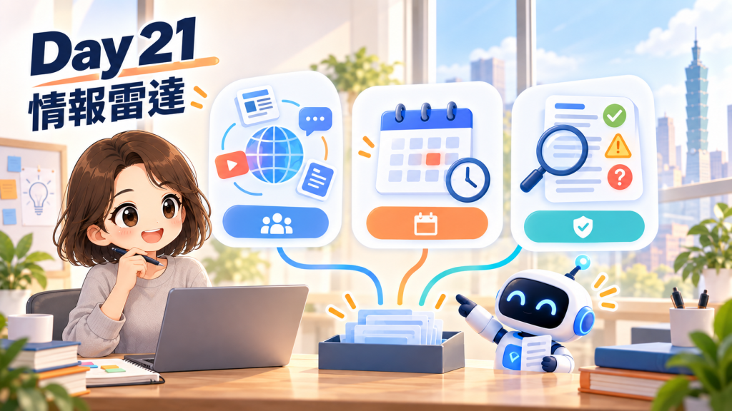 Day 21 小結：保留情報來源、日期與證據狀態
