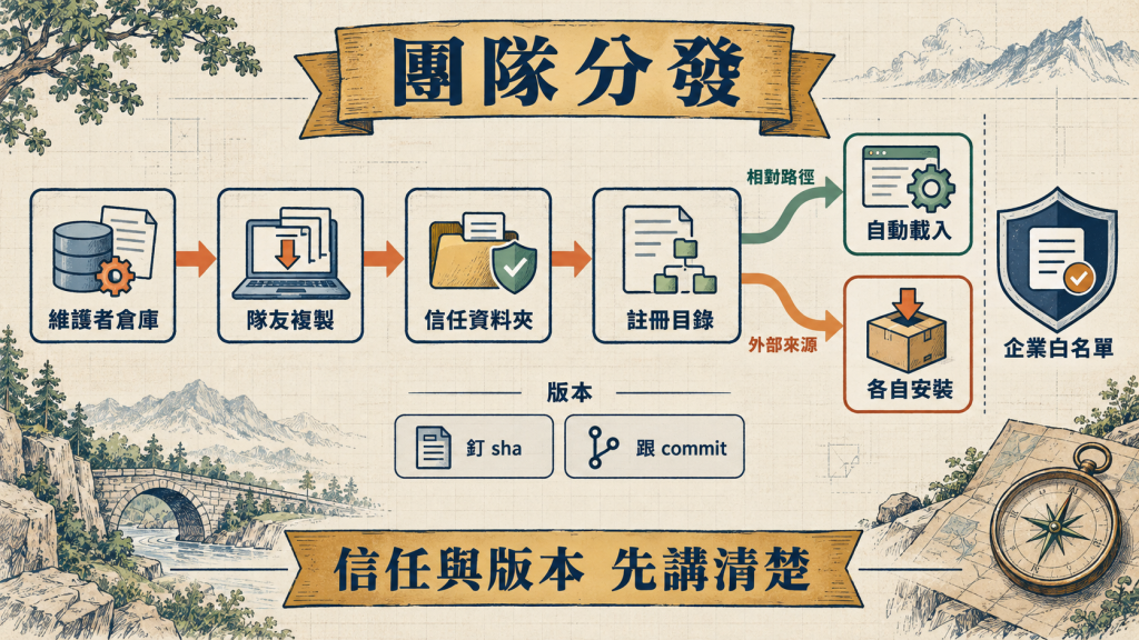 團隊分發的流程與分岔