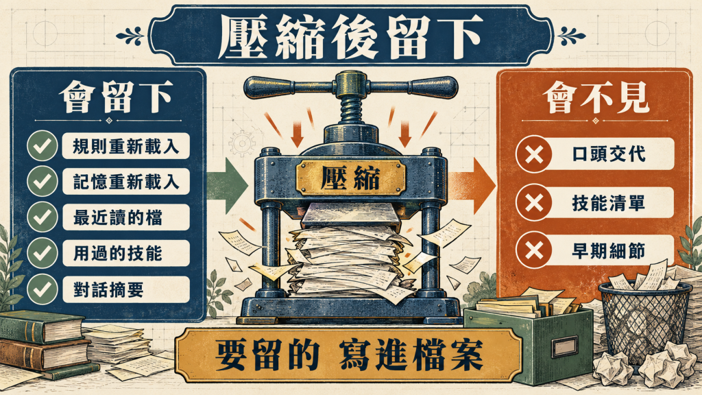 壓縮後留下與不見的東西