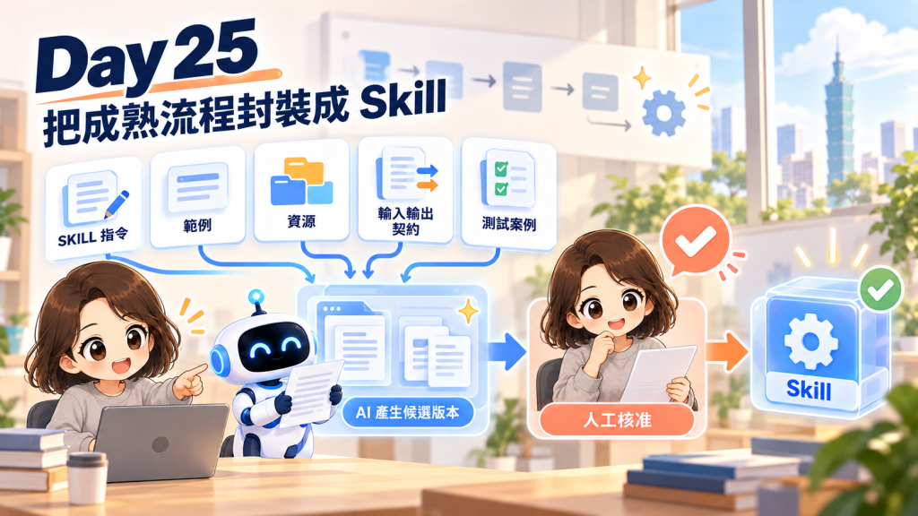 Claude Code Skill 的指令、支援檔案、測試案例與輸出契約