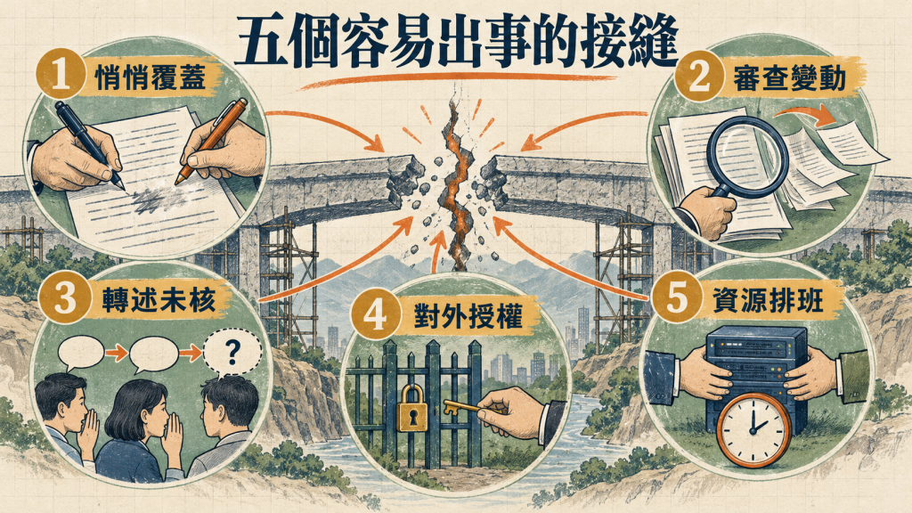 協作最容易出事的五個接縫