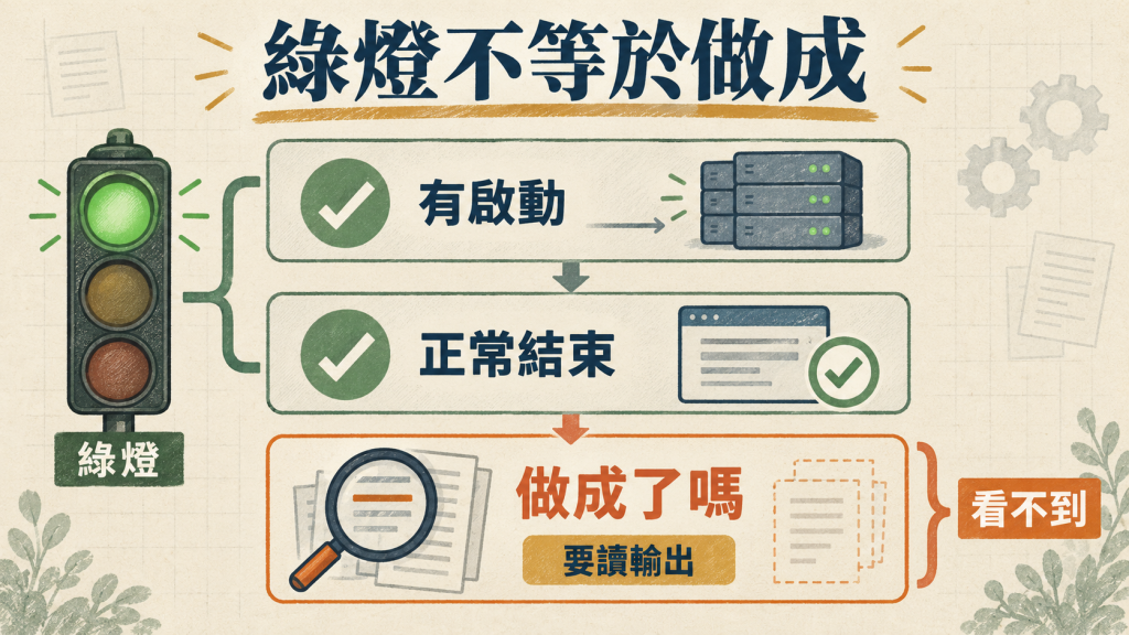 綠燈與做成之間的三層