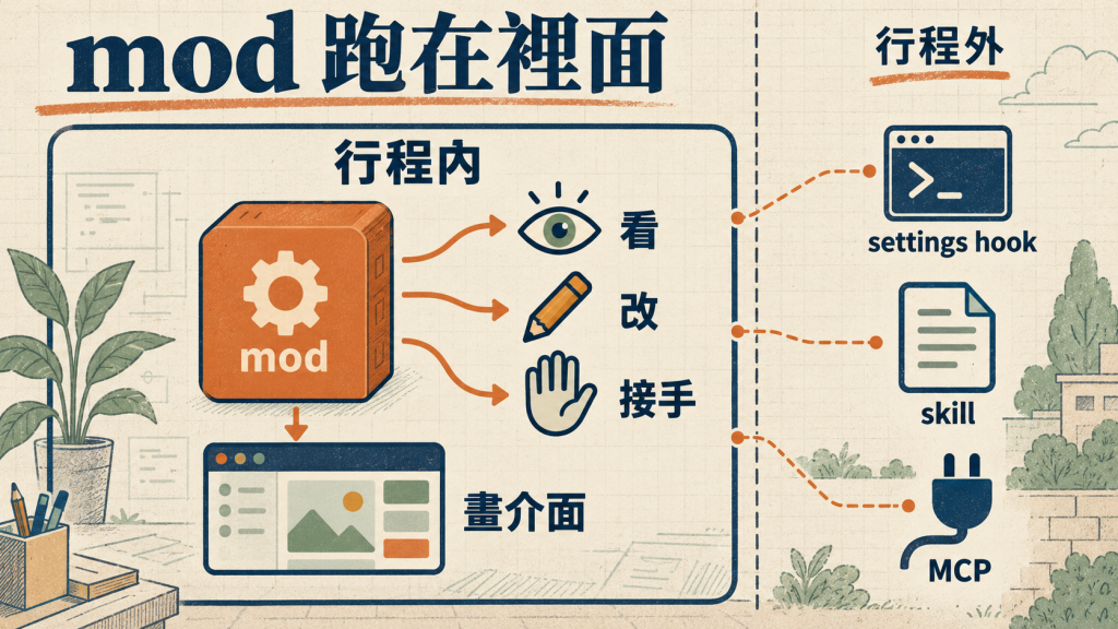 mod 和其他擴充方式跑在哪裡