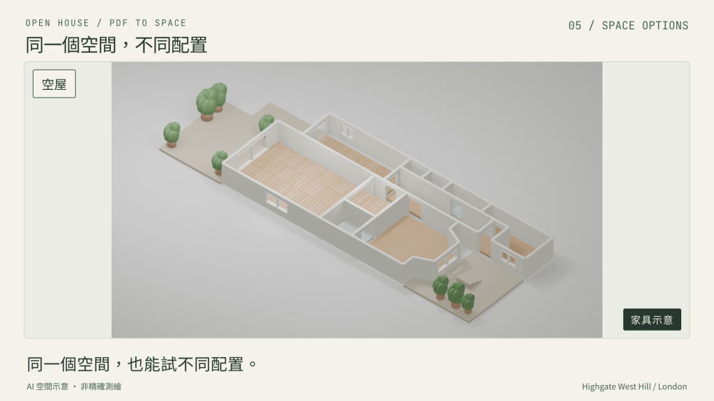 同一視角的空屋狀態
